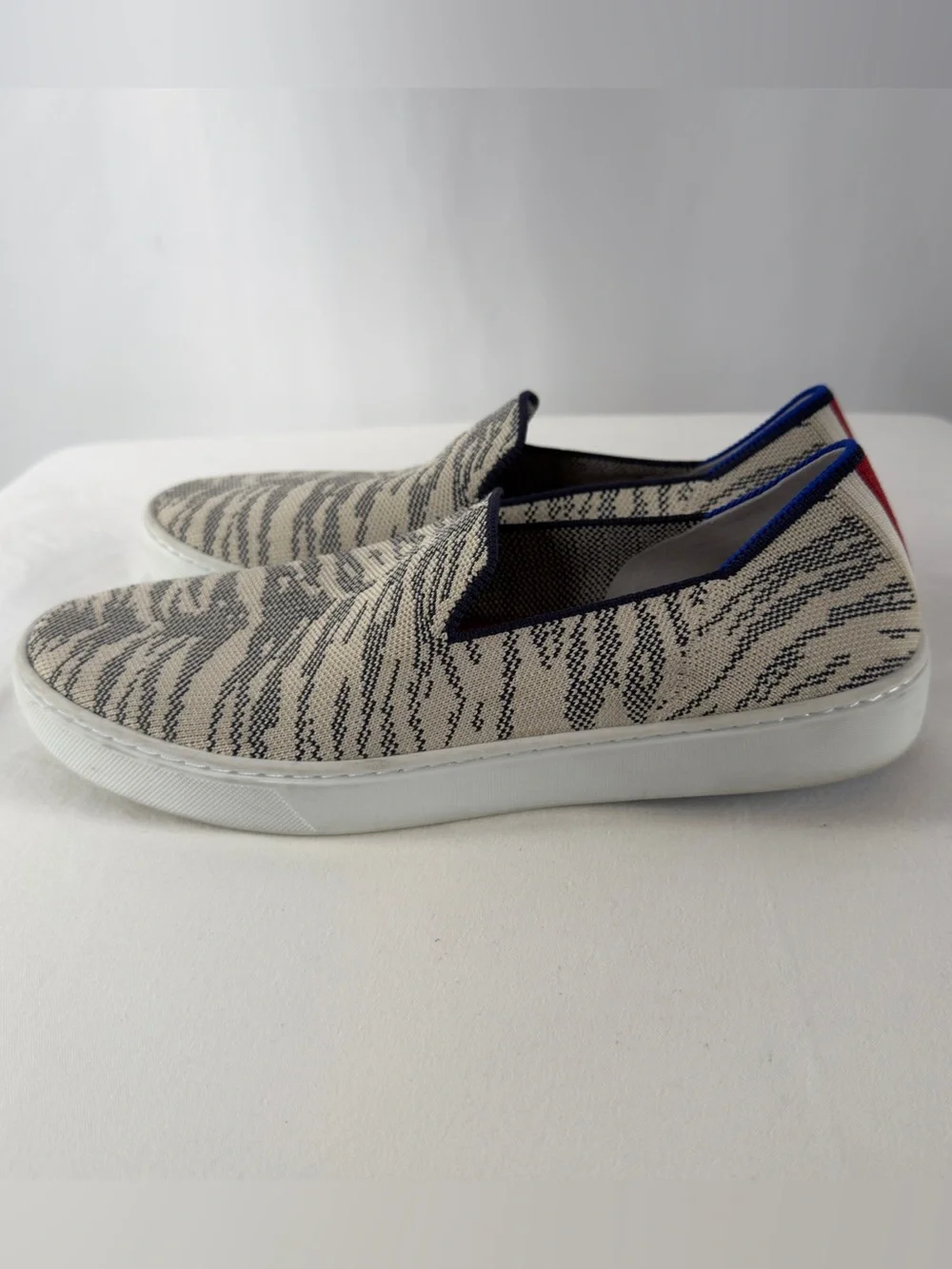 Rothy’s Retired Maritime Tiger‎ Slip On The Original Sneaker Size 9
